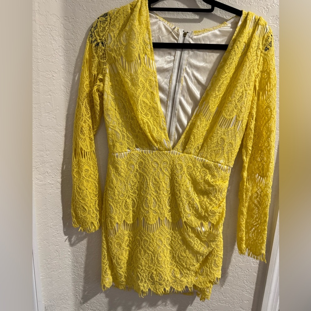 Lace Plunge dress